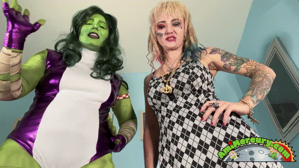 amimercury.com - She-Hulk and Harley Quinn Ass Worship thumbnail